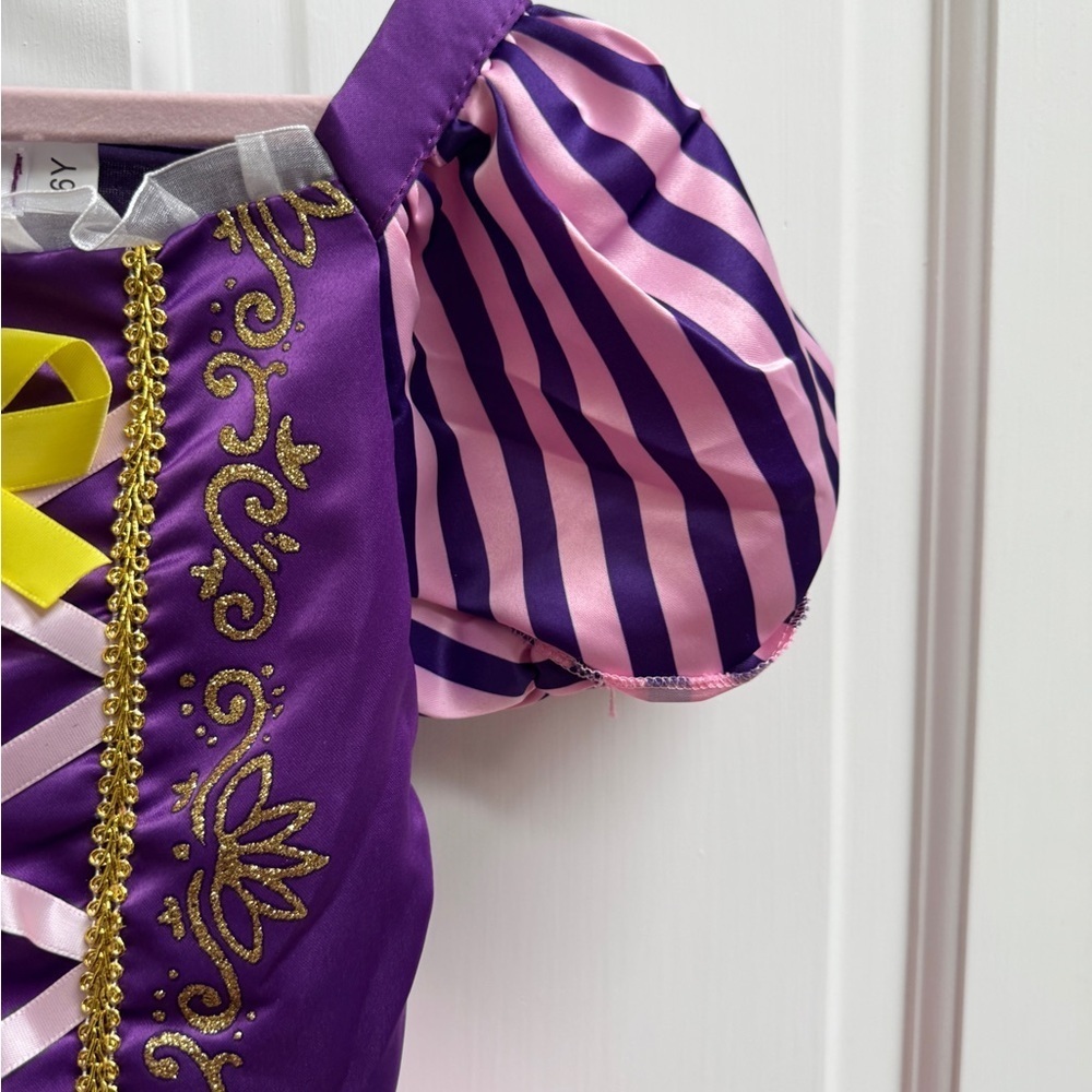 NWOT Disney Rapunzel Inspired Toddler Girls Size 6 Dress Up Play Princess Dress - Picture 3 of 7